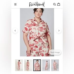 NWOT Rachel Antonoff (Blue) Sopranos Toile Jumpsuit